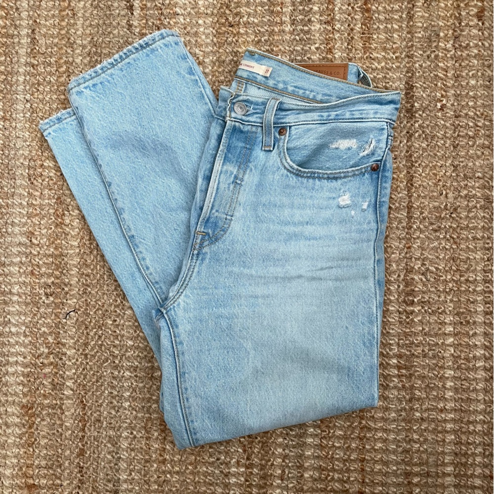 Levi's High Rise Blue Jeans with Vintage Look